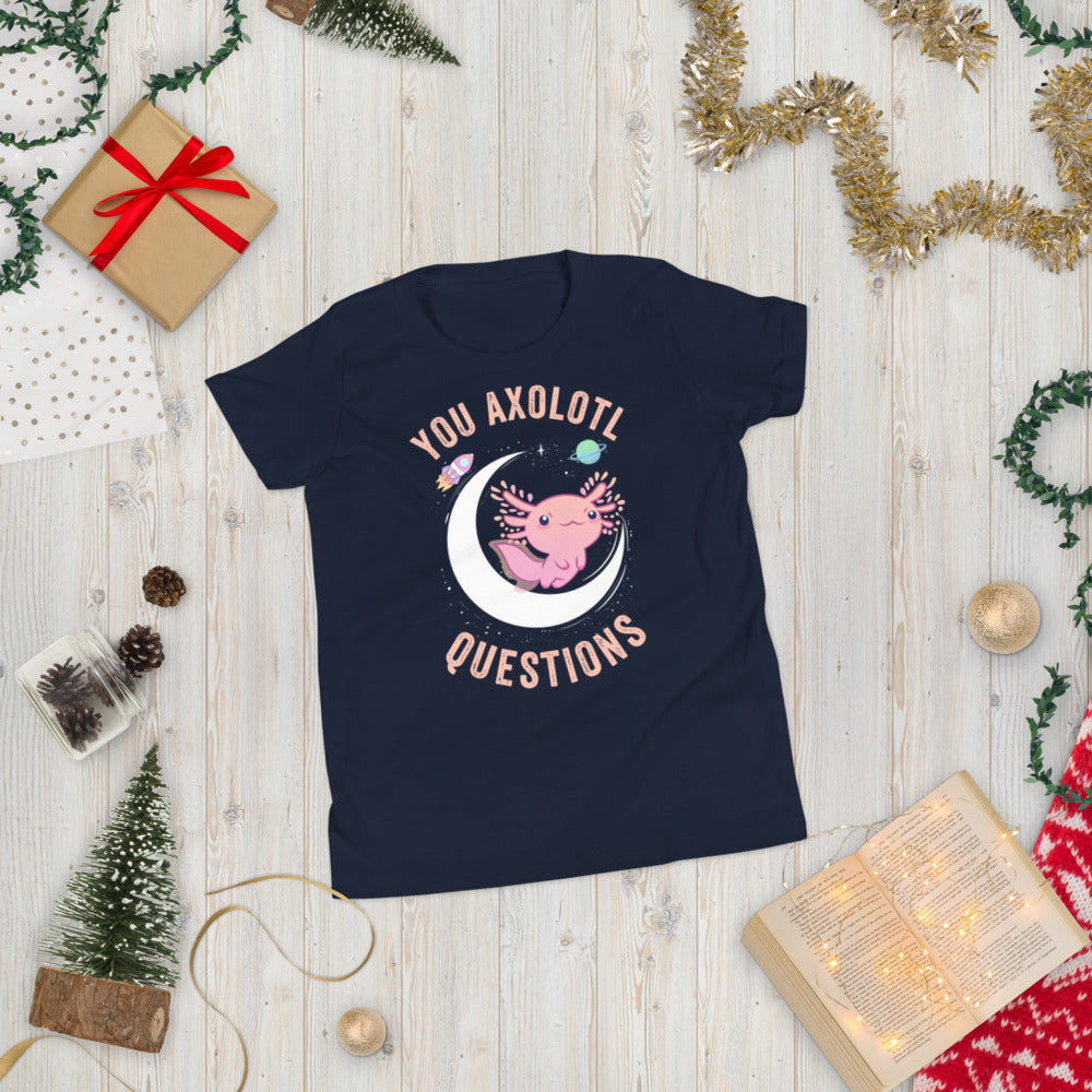You axolotl questions kid shirt, Axolotl Fish Youth Shirt, Axolotl Lover Gift, Cute Axolotl Kid Shirt, Axolotl Kid Shirt, Axolotl questions