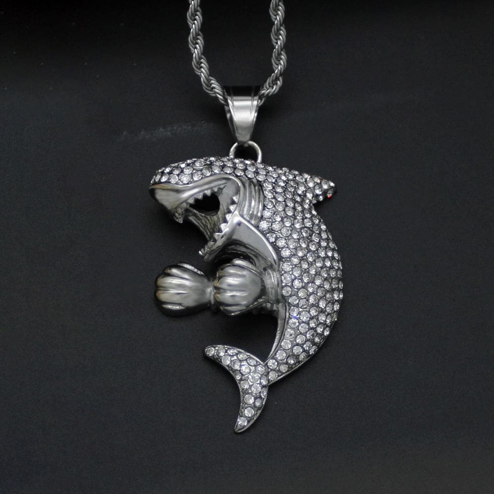 Zircon Shark Necklace