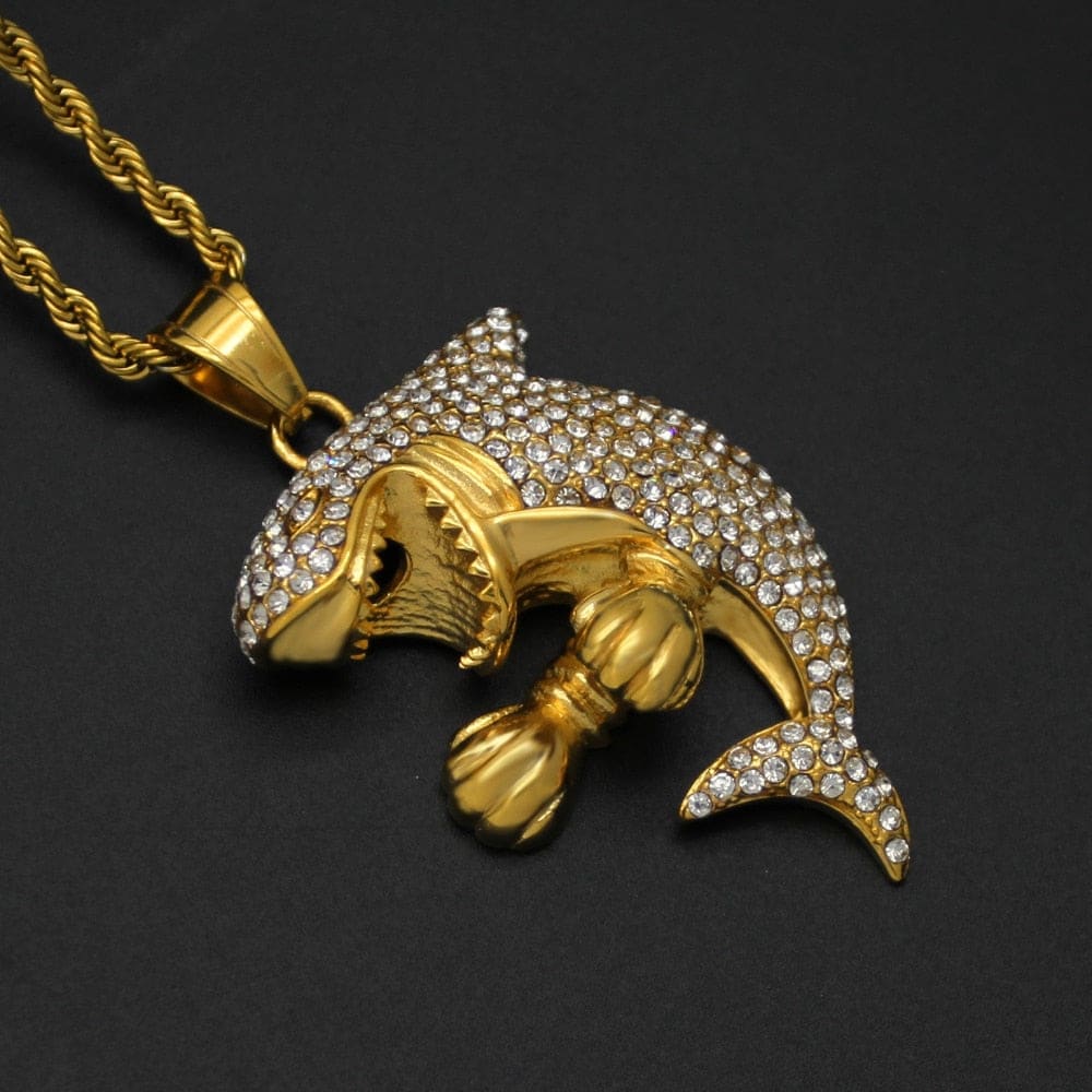 Zircon Shark Necklace