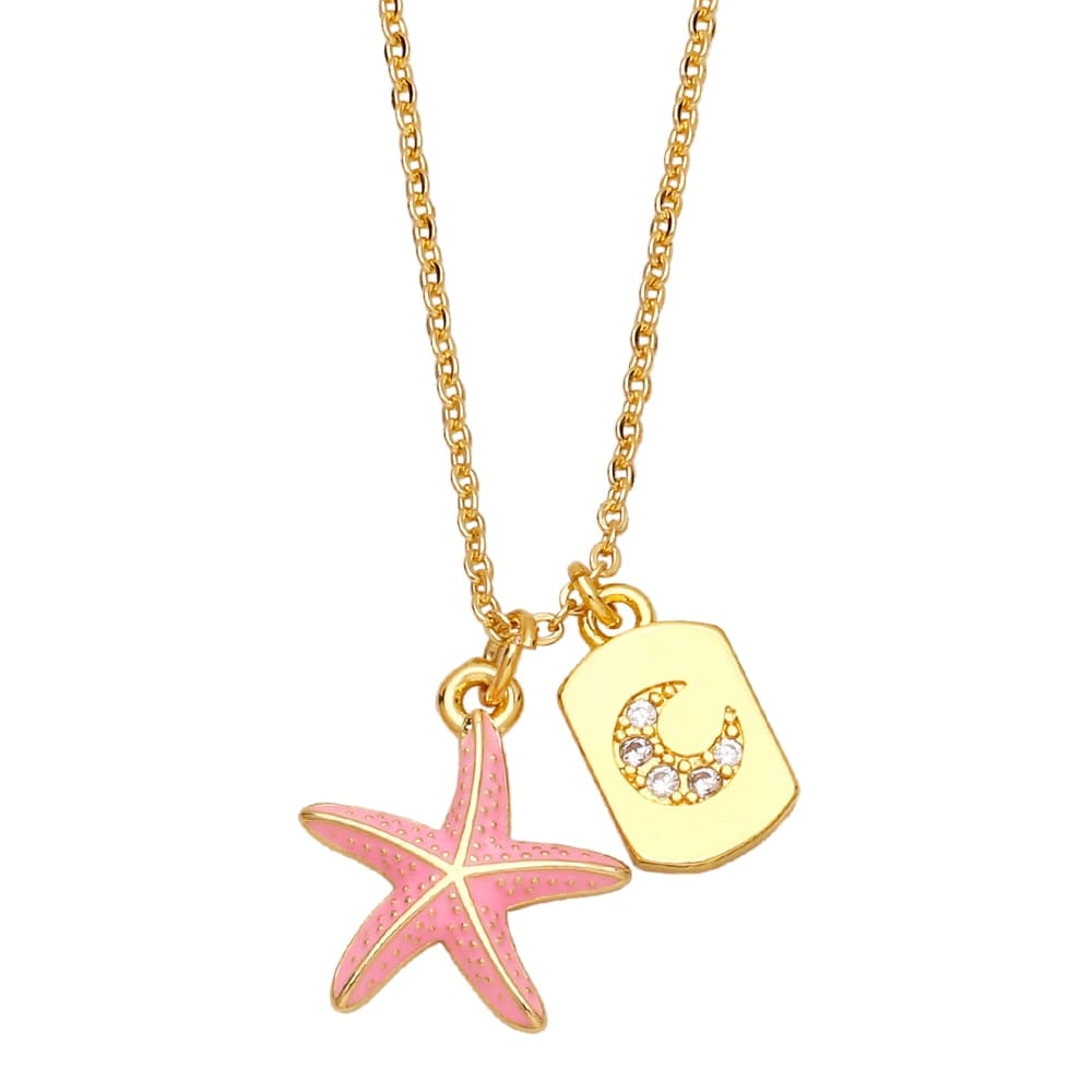 Zircon Starfish Necklace