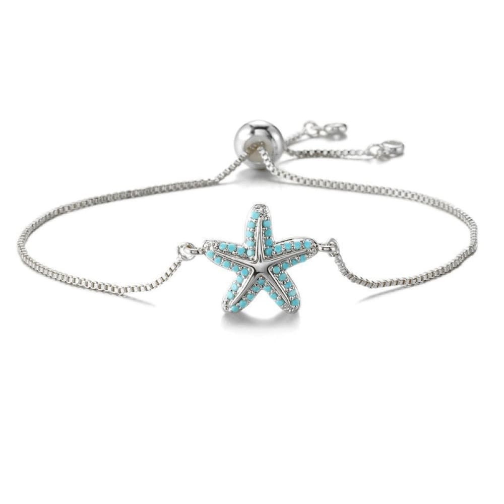 Zirconia Starfish Bracelet
