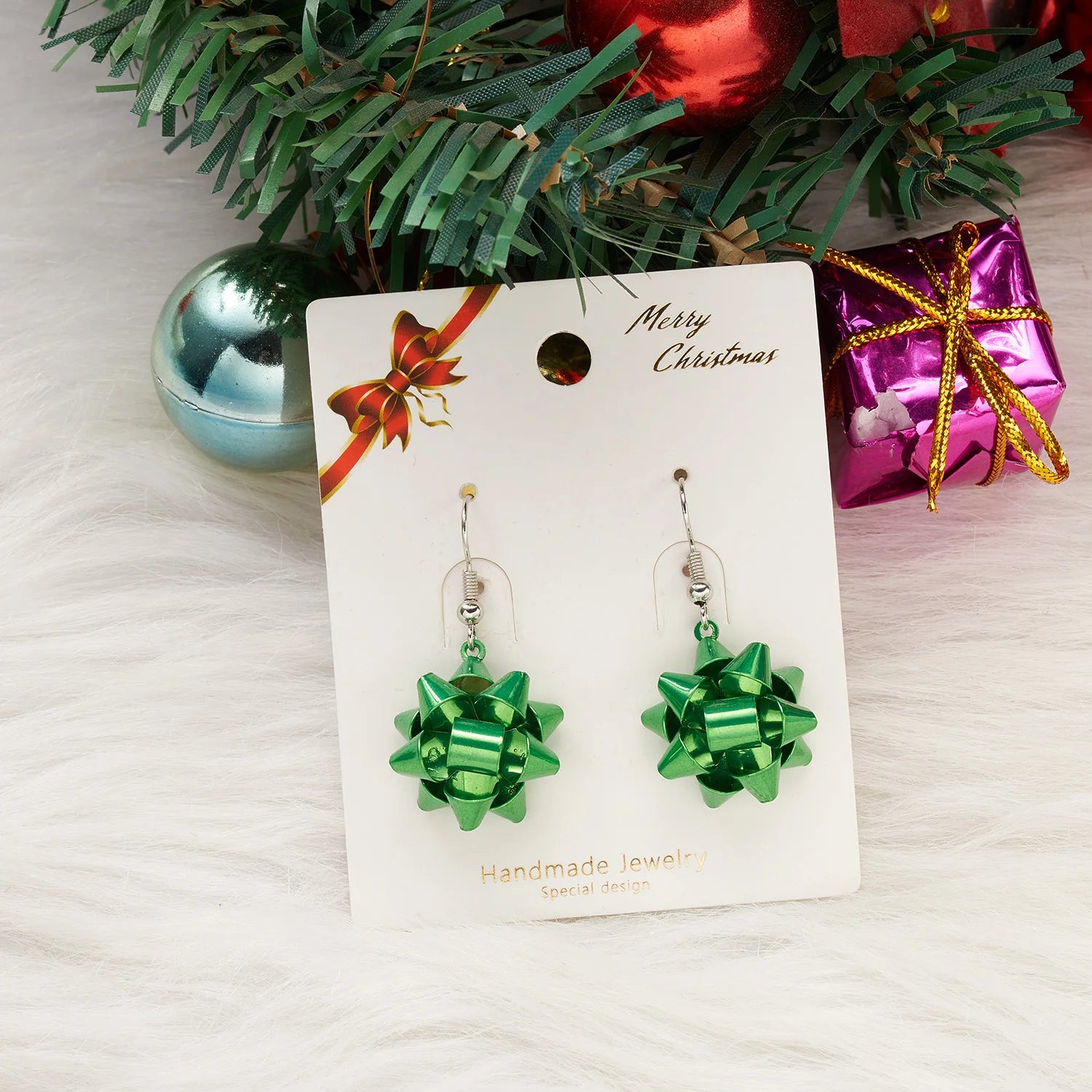 Fashion Christmas Ornaments Stud Earrings For Women Santa Claus Snowman Elk Christmas Tree Asymmetry Earring New Year Jewelry