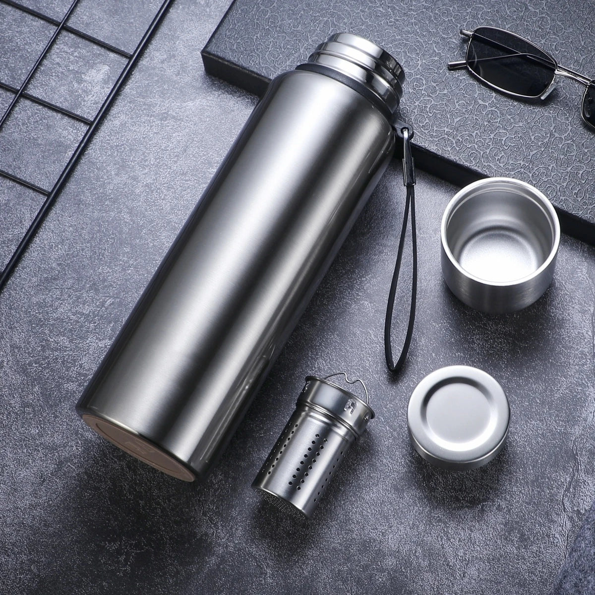 Large Capacity Outdoor Thermos Portable 316 Stainless Steel Thermal Mug Tumbler Vacuum Flasks Cold and Hot Sports Water Bottle