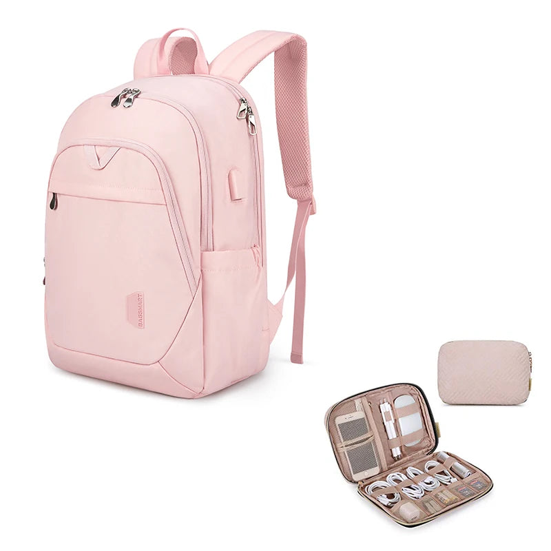 BAGSMART Women's Backpack School Bags for Girl 15.6 inch Laptop Bag Female College Book Bag Casual Daypack Travel Backpack