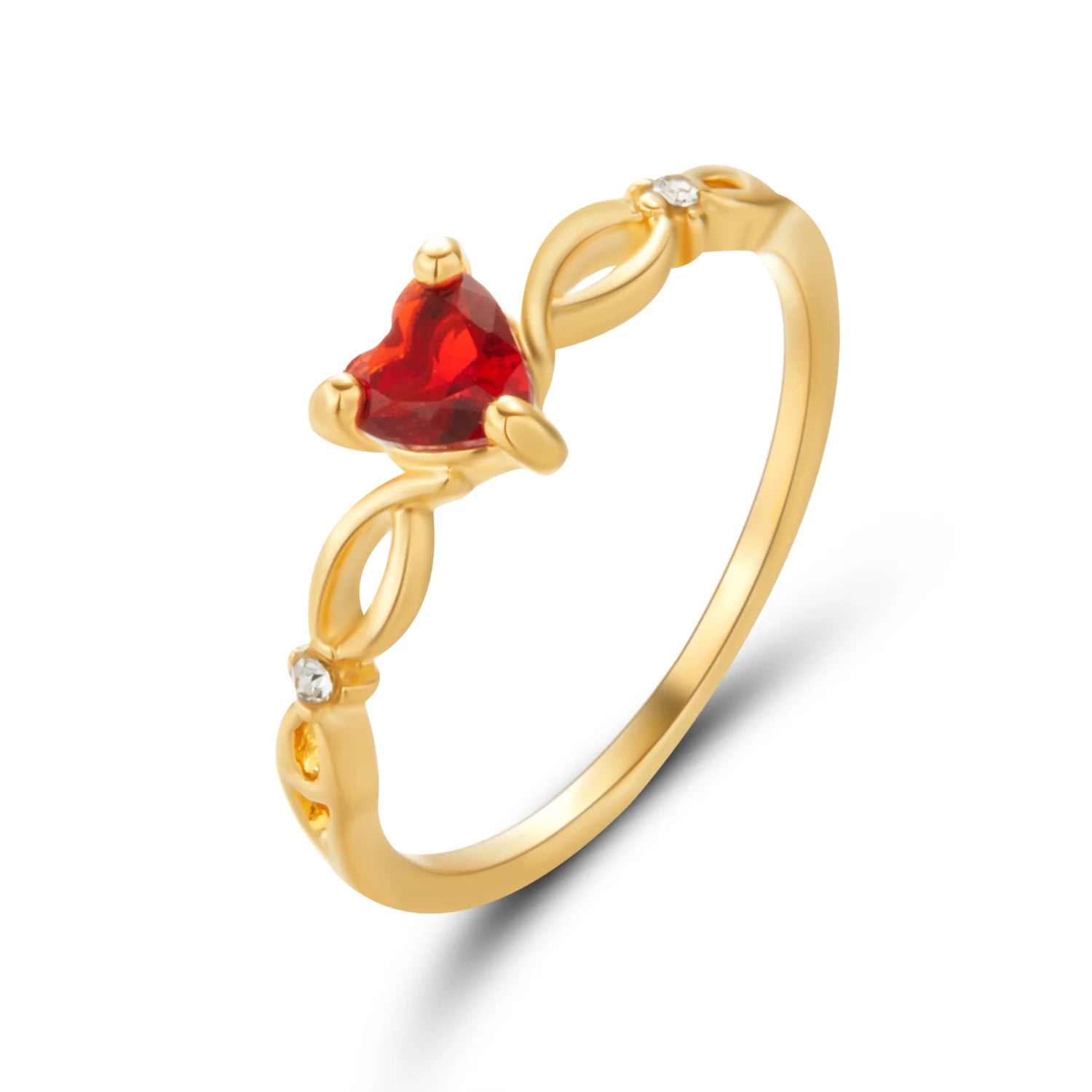 New Simple Heart Ring for Women Female Cute Romantic Finger Rings Rhinestone Girl Wedding Engagement Birthday Jewelry Gift