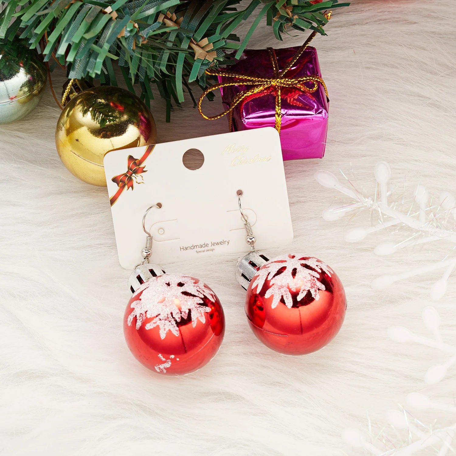 Fashion Christmas Ornaments Stud Earrings For Women Santa Claus Snowman Elk Christmas Tree Asymmetry Earring New Year Jewelry