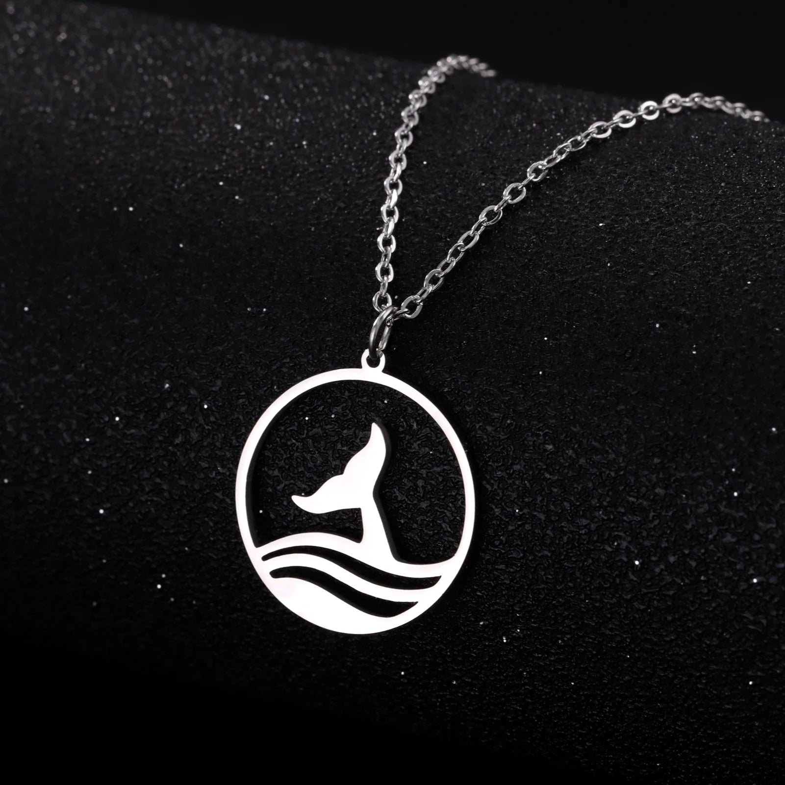 Sea Wave Stainless Steel Pendant Necklace - Madeinsea©