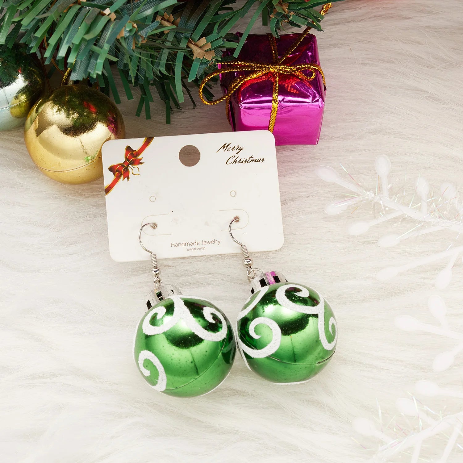 Fashion Christmas Ornaments Stud Earrings For Women Santa Claus Snowman Elk Christmas Tree Asymmetry Earring New Year Jewelry