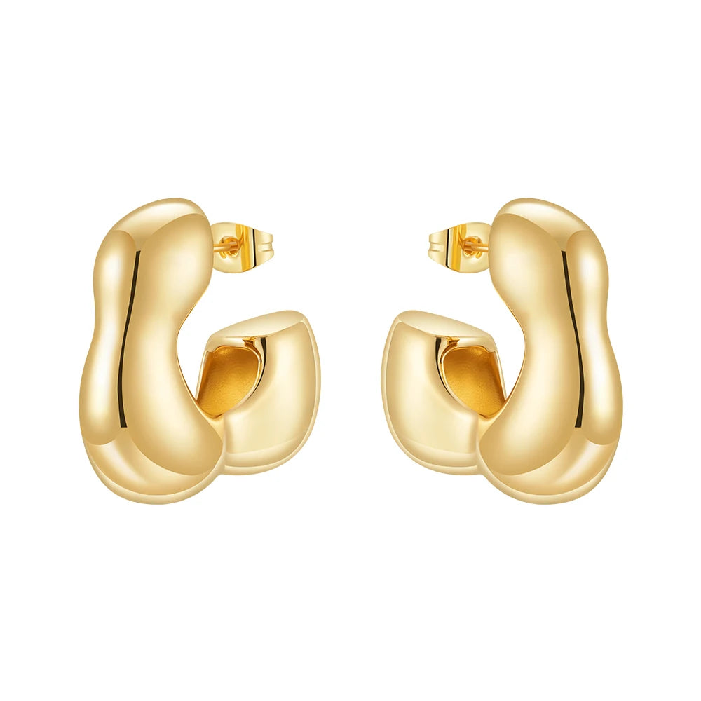 ENFASHION Aretes Cloud Stud Earrings For Women's 18K Gold Plated In Earings Fashion Hight Street Jewelry Gift Dailywear E241647