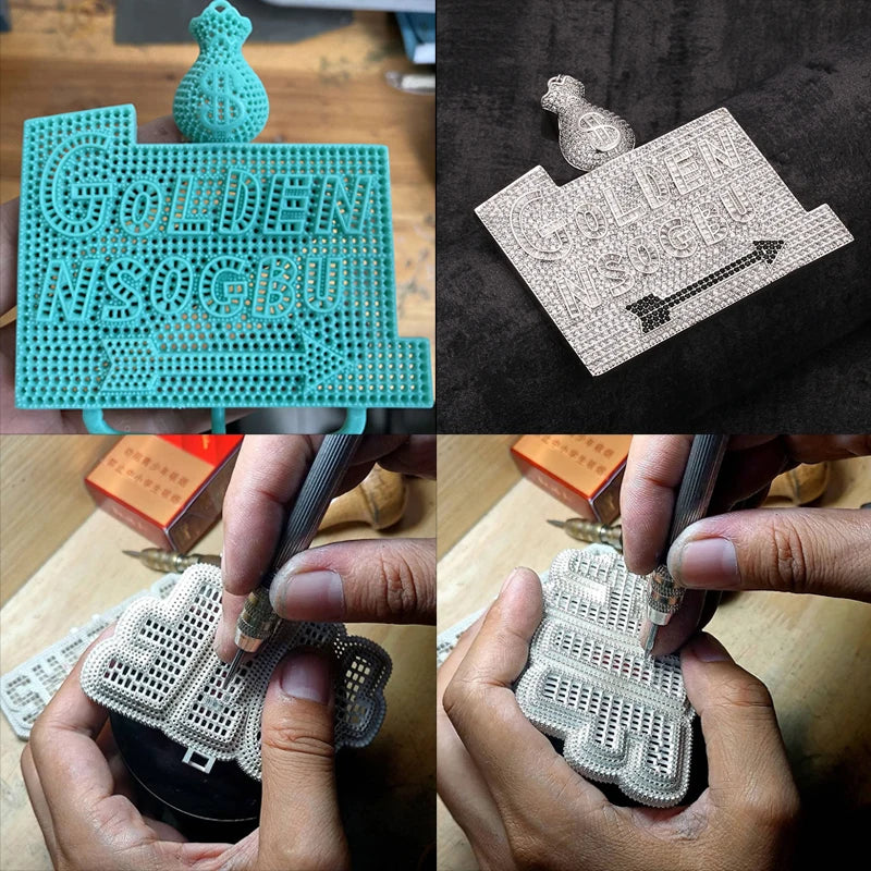 Private Custom Made Your Own Design Pendant Hip Hop Jewelry For Men Women 925 Sterling Silver With Moissanite Custom