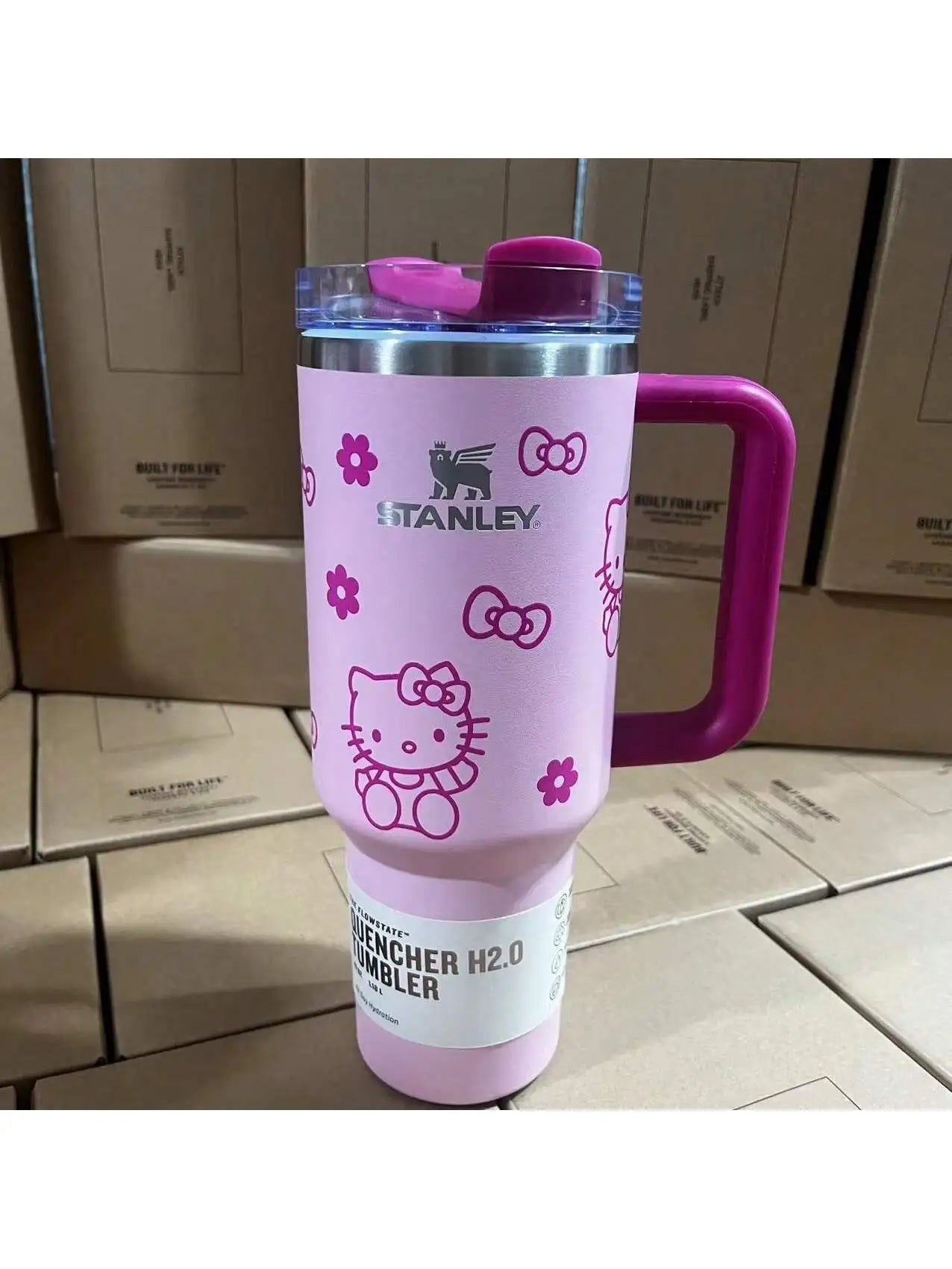 Stanley Quencher H2.0 Tumbler with Handle and Straw 40 oz | Flowstate 3-Position Lid | Cup Holder Compatible for Travel |