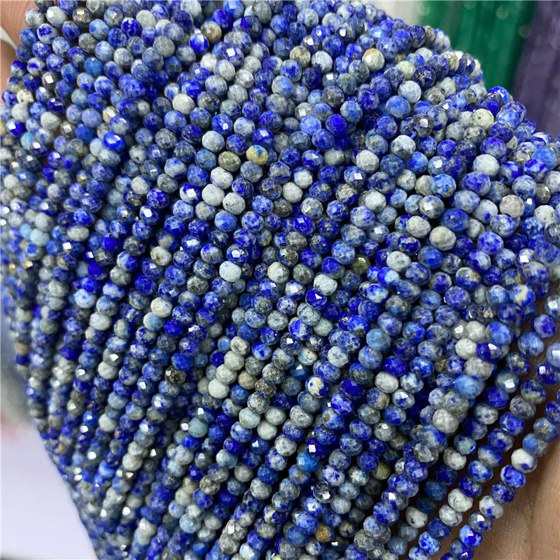 2 3mm Natural Labradorite Quartz Moonstone Crystal Stone Beads Round Faceted Loose Beads For Jewelry Making DIY Bracelet 15.5"