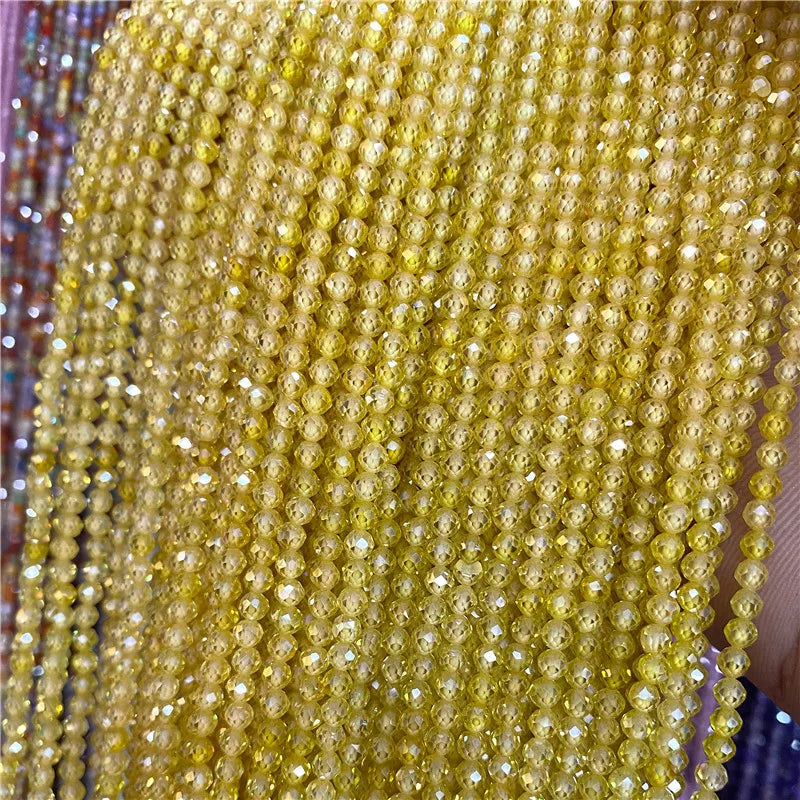 Natural Zircon Beads 2 3 4mm Tiny Stone Loose Spacer Bead For Necklace Bracelets Accessories Jewelry Making 15.5" Strand - Madeinsea©