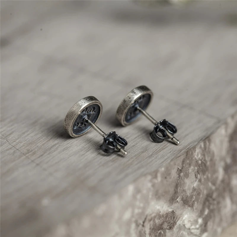 MKENDN 100% 925 Sterling Silver Creativity WiFi Icon Stud Earrings Fashion Trendy Hypoallergenic Personalized Ear Jewelry