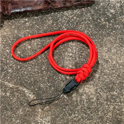 Multi-function Paracord Survival neckband lanyard ID card gym neckband phone with Knife Flashlight USB ID holder DIY neckband