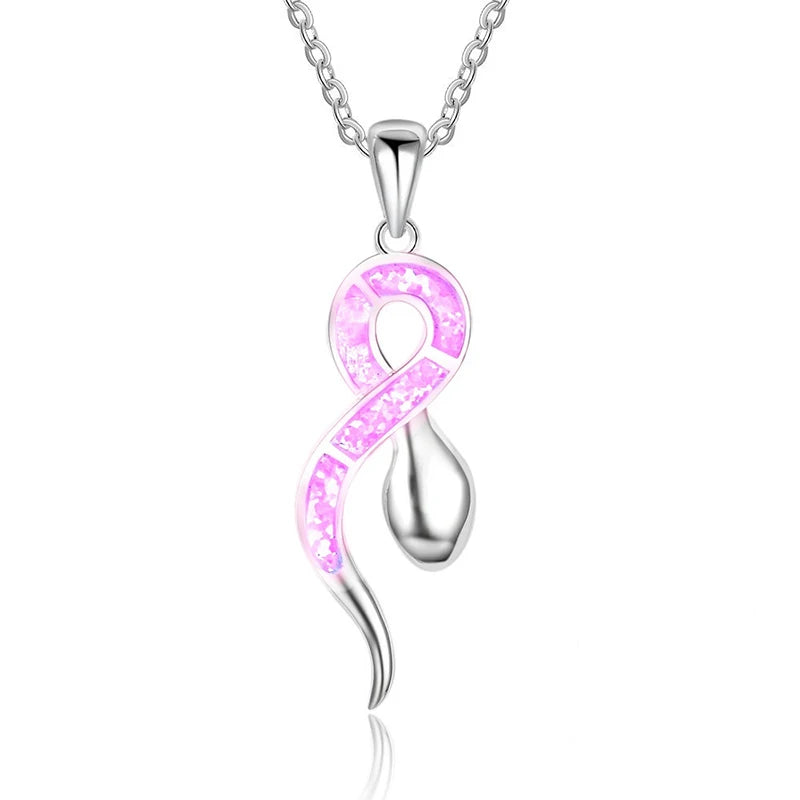 Fashion Women Necklace 2025 Party Wedding Jewelry Accessories Girl Gift Cute Imitation Opal Pendant Necklace