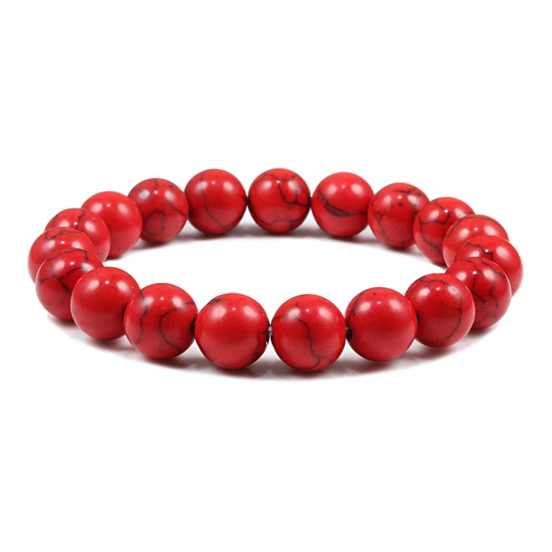 Natural Stone 6/8/10mm Beads Tiger Eye Bracelet Classic Men Women Buddha Black Lava Bracelets Minimalist Yoga Meditation Jewelry - Madeinsea©