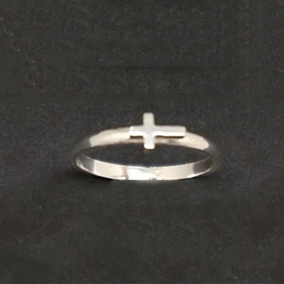 MKENDN Partnerringe mit Kreuzmotiv für Damen und Herren, Symbol für Versprechen, Pfeil, Lotus, Om, Pyramide, König und Königin, Krone, passende Ringe, Tauf- und Ostergeschenk