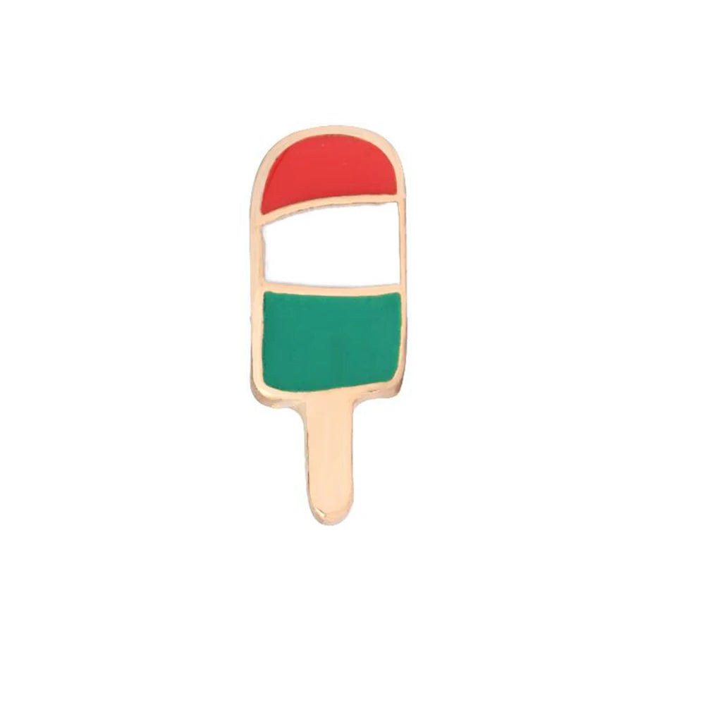 Sweet Cartoon Enamel Pins Cute Ice Cream Lapel Brooches Bright Color Mental Badges Pin Jeans Backpack Brooch Jewelry For Women