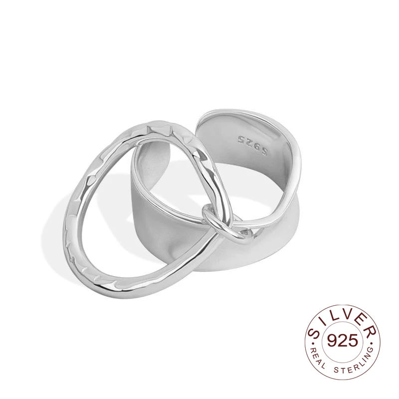 Bague en argent sterling 925, nouvelle bague simple en forme d'œil de fleur, couleur or, style rétro, effet vieilli, faite à la main, bijoux fins et tendance