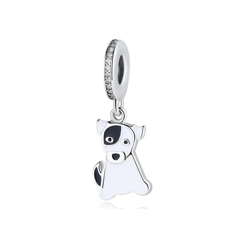 Original 925 Sterling Silver Charms Love Pets Dog Cat Paw Print Pendant Beads Fit Brand Bracelets Necklaces Women DIY Jewelry - Madeinsea©