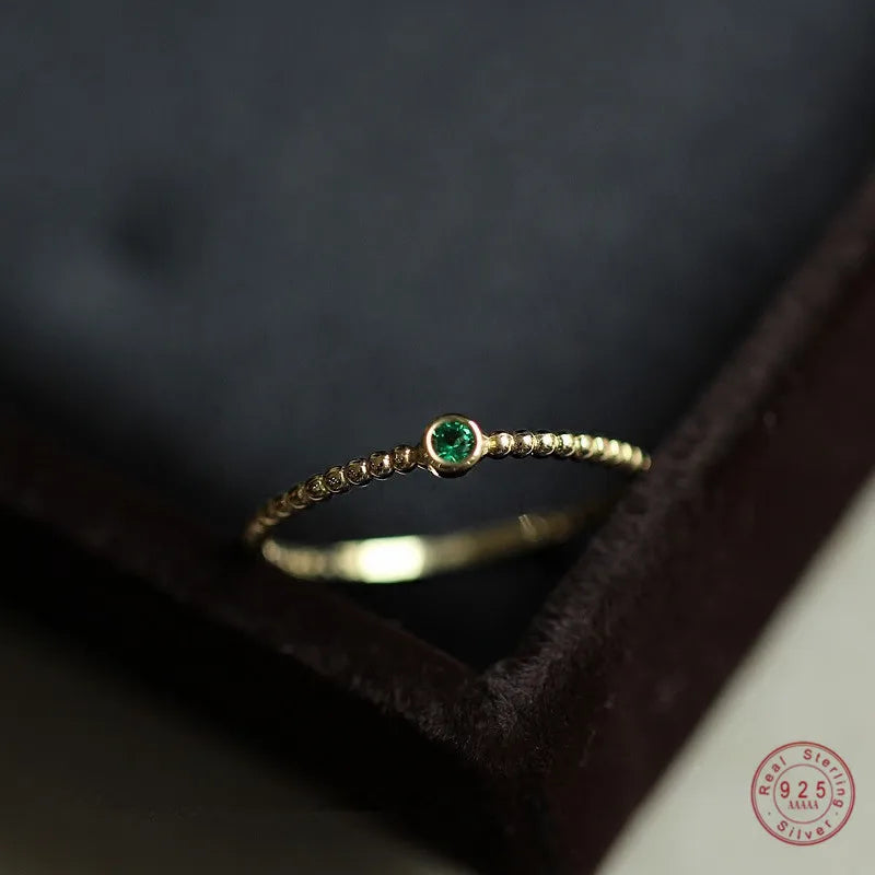 925 Sterling Silver Vintage Emerald Ring Women Light Luxury Fashion Wedding Engagement High-end Jewelry Girlfriend Gift