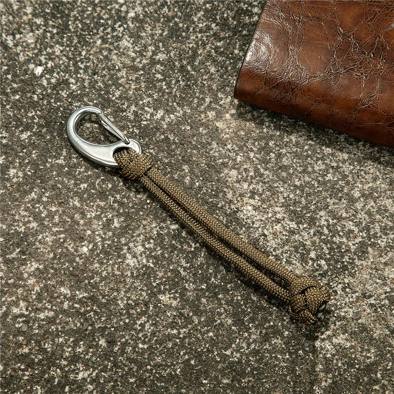 MKENDN 550 Paracord Keychain Lanyard Fist Knot High Strength Parachute Cord Self-defense Emergency Survival Tool Key Ring