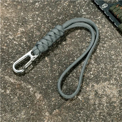 MKENDN Men Multi-function Paracord Survival Bracelet Keychain Outdoor Camping Rescue Emergency Rope Knife Rope Flashlight Rope
