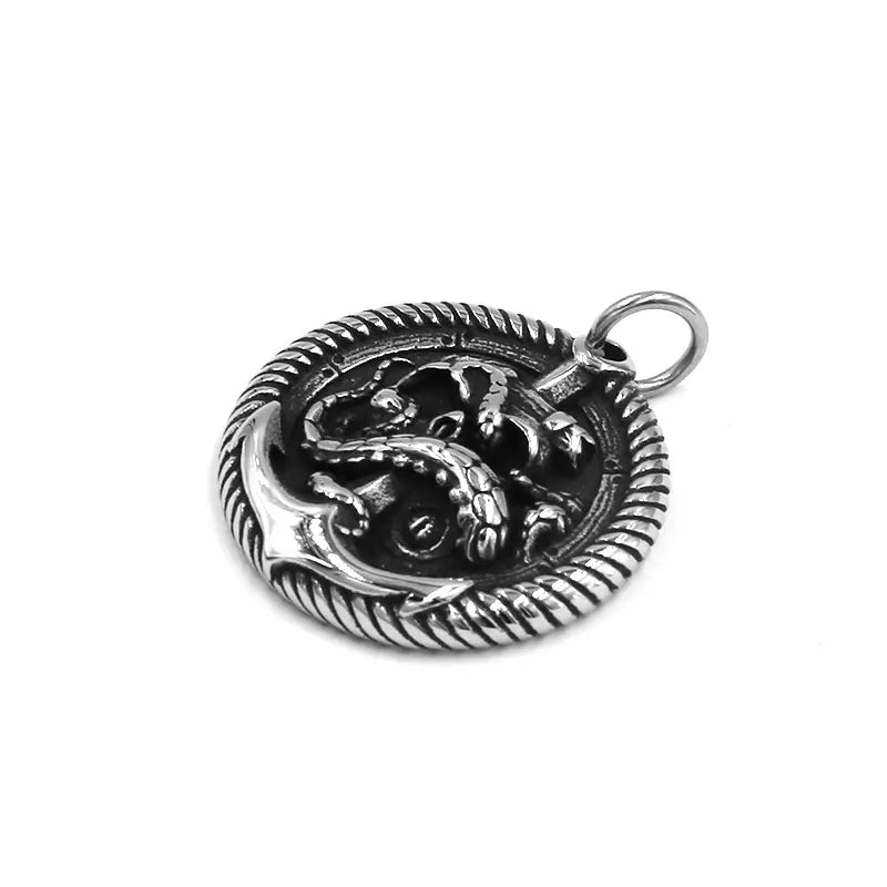 Fashion Anchor Pendant Stainless Steel Jewelry Cool Octopus Claws Biker Mens Pendant Wholesale SWP0561A