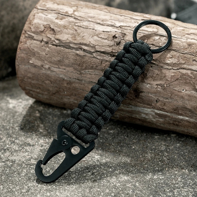 MKENDN Carabiner Umbrella Rope Keychain Outdoor Camping Climbing Tactical Survival Tool Eagle beak Snap Clip Lock Buckle Hook