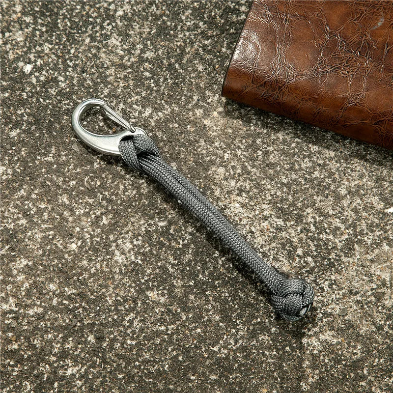 MKENDN 550 Paracord Keychain Lanyard Fist Knot High Strength Parachute Cord Self-defense Emergency Survival Tool Key Ring