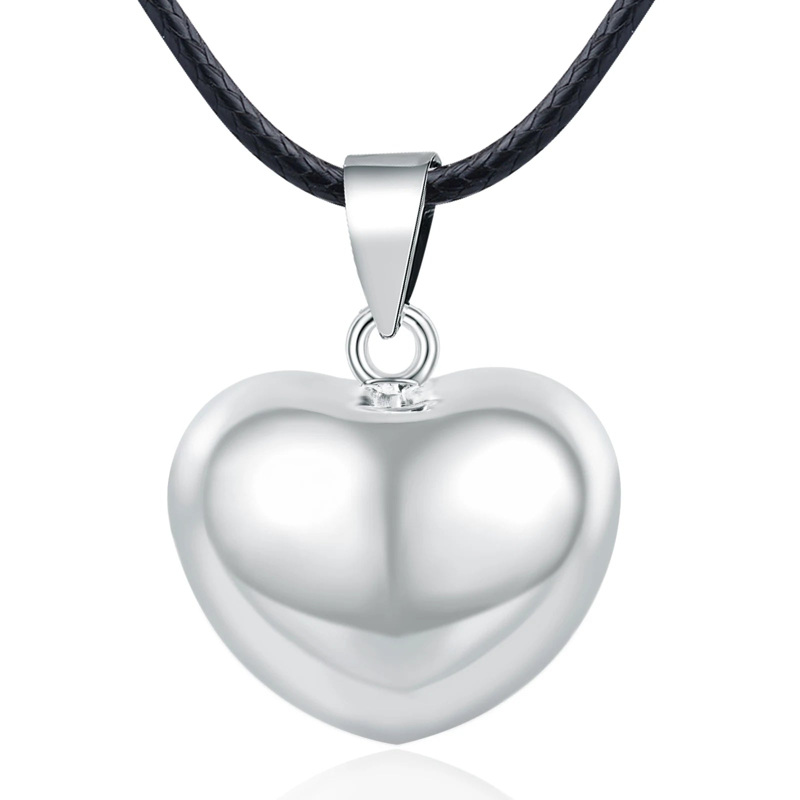 Collier Eudora Bola de Grossesse Collier Boule Coeur Bola de Grossesse Carillon Bébé Boule Musicale Pendentif Appelant d'Ange Cadeau de Maternité