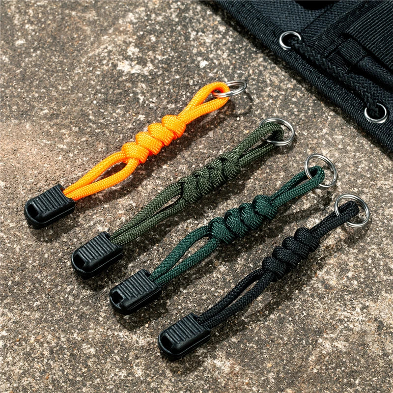 MKENDN NEW Handmade Multifunction 7-core Umbrella Rope Weaving Keychain Lanyard Anti-drop Rope Pull Tab For Flashlight Knife - Madeinsea©