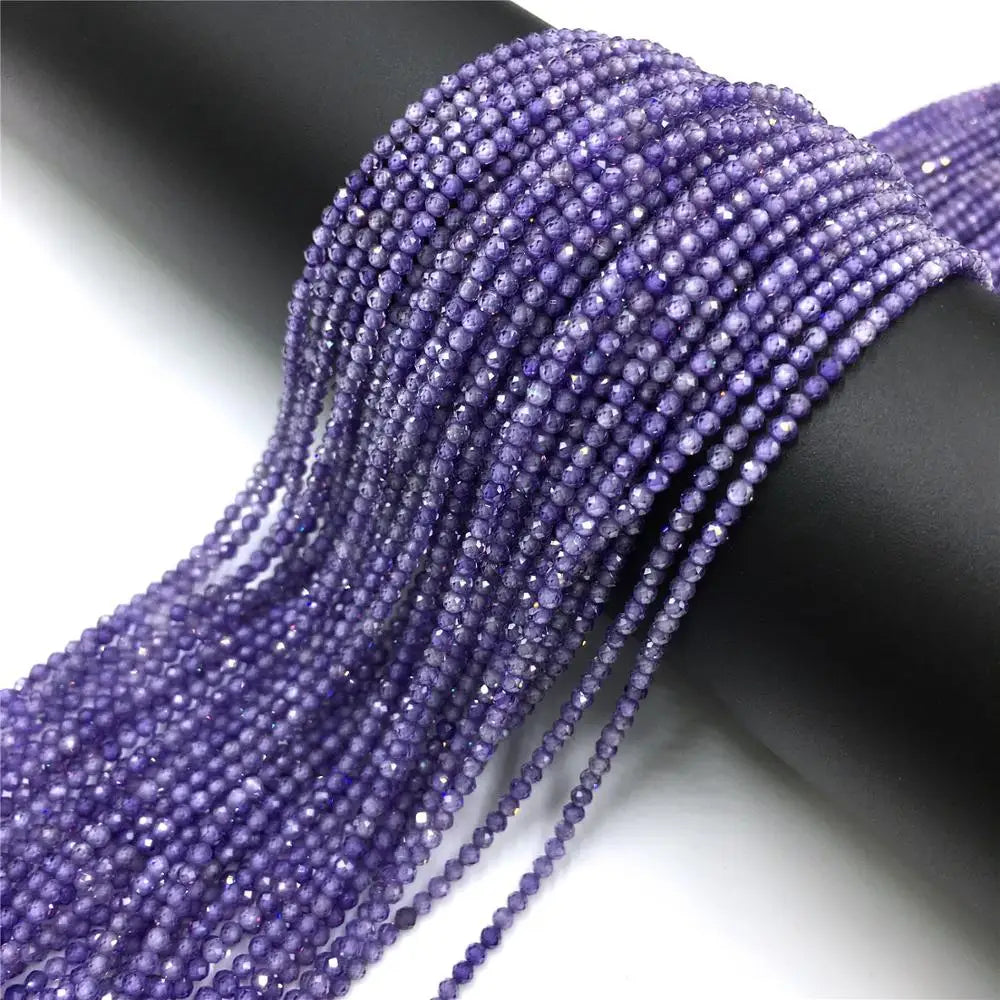 Natural Zircon Beads 2 3 4mm Tiny Stone Loose Spacer Bead For Necklace Bracelets Accessories Jewelry Making 15.5" Strand - Madeinsea©