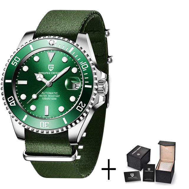 PAGANI DESIGN Top Brand Men's Mechanical Watch Japanese Movement 100m Waterproof Sapphire Glass Men's Automatic Watch