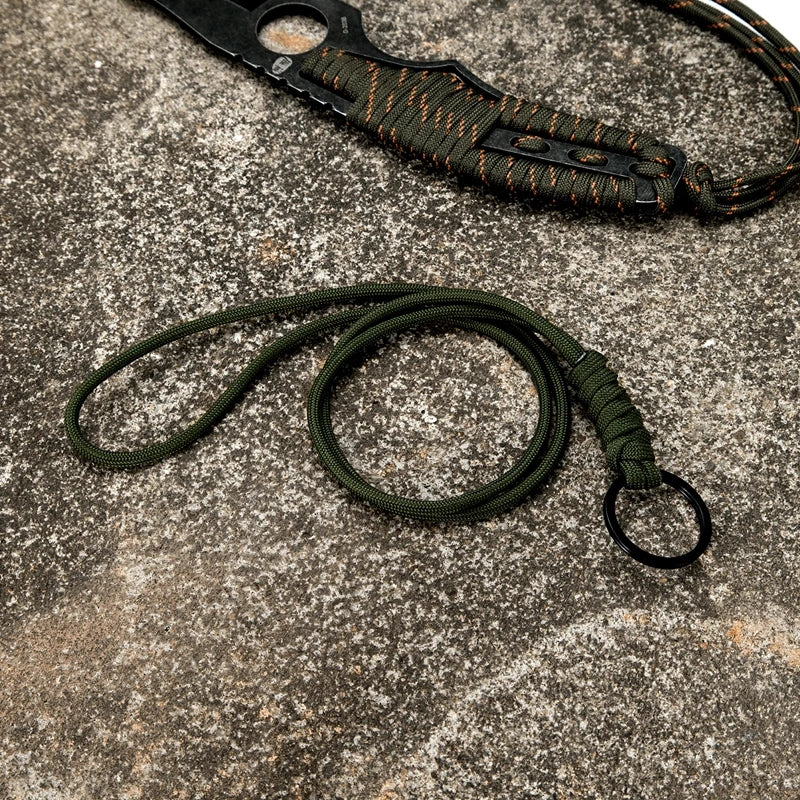 MKENDN Outdoor Rock Climbing Metal Ring Hanging Neck Rope Lanyard for iPhone Camera USB Holder ID Pass Card Name Badge Holder