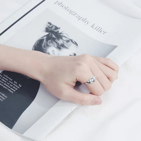 Wave Ring Real 925 Sterling Silver belt Fine Jewelry For Charm Women Birthday party Accessories Gift