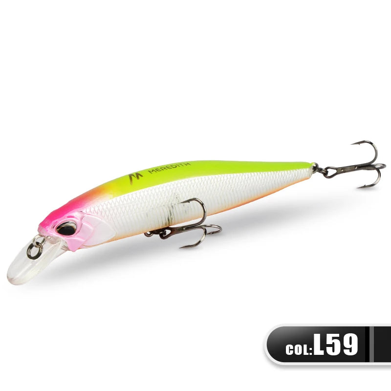 MEREDITH JERK MINNOW 100F 14g  Floating Wobbler Fishing Lure 24Color Minnow Lure Hard Bait Quality Professional Depth0.8-1.0m - Madeinsea©
