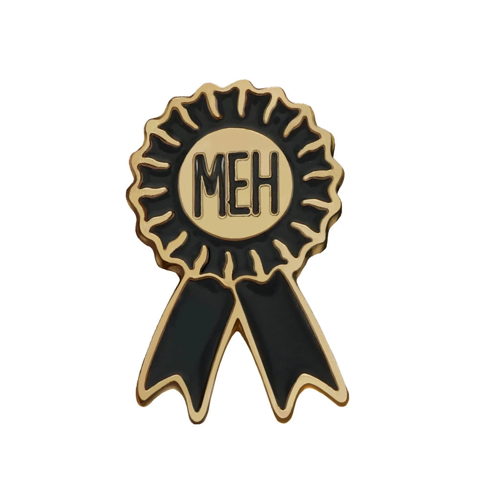NO1 MEH Enamel Badges Kids First Place Award Brooch Women Personslity Brooches Men Coat Lapel Pins Bag Jewelry Gift For Friend