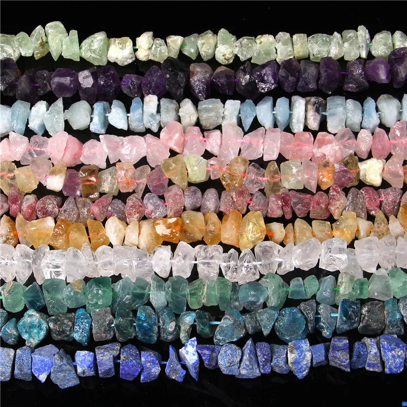 Natural Irregular Freeform Raw Stone Rough Amethy Citrine Apatite Bead 10-13mm Mineral Quartz Beads For Jewelry Making Wholesale