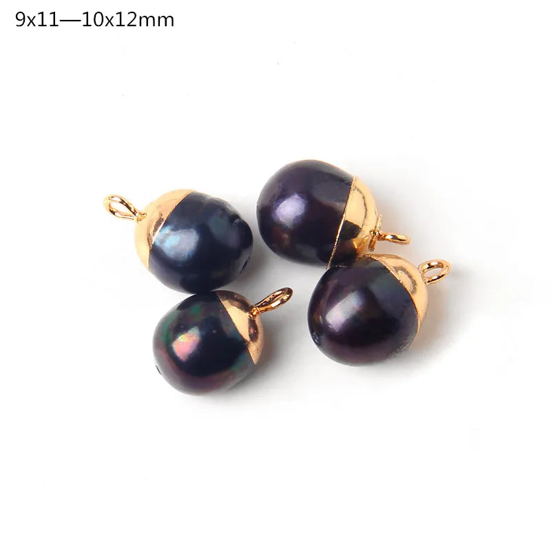 Hot Sale Irregular Shape Natural Pearls Pendant Freshwater Pearl Charms For Fine Jewelry Making Bracelet  DIY Necklaces 2pcs/lot