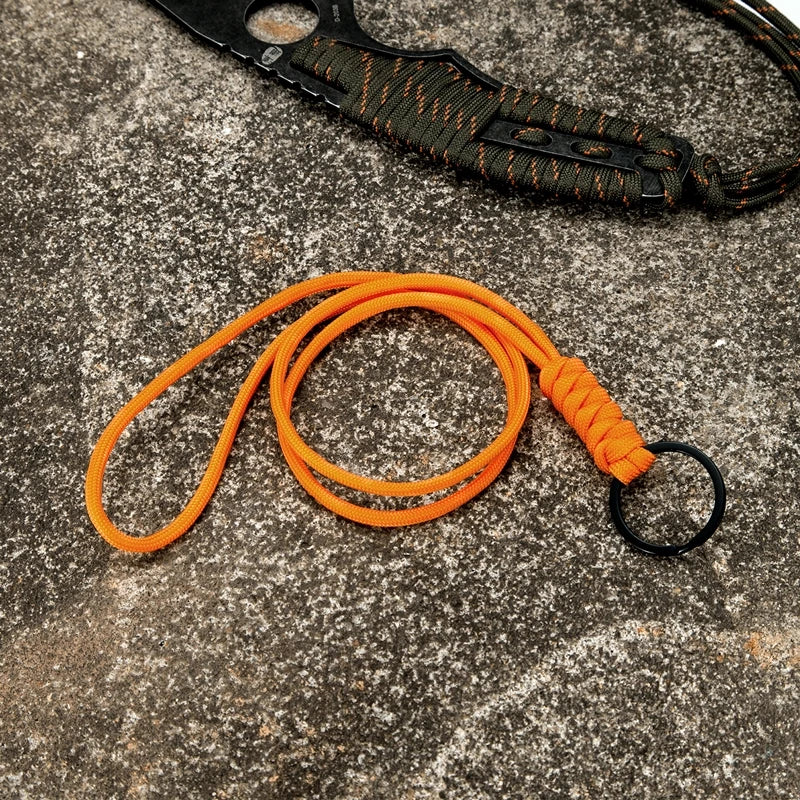 MKENDN Outdoor Rock Climbing Metal Ring Hanging Neck Rope Lanyard for iPhone Camera USB Holder ID Pass Card Name Badge Holder