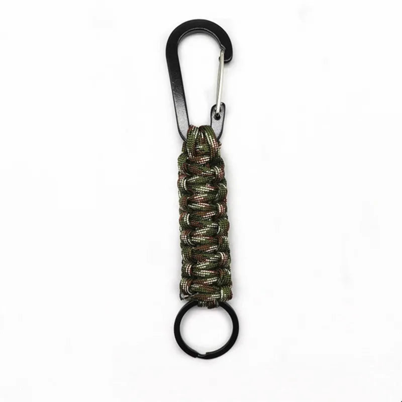 MKENDN Fashion Outdoor Umbrella Rope Keychain Climb Keychain Tactical Survival Tool Carabiner Hook Cord Backpack Buckle