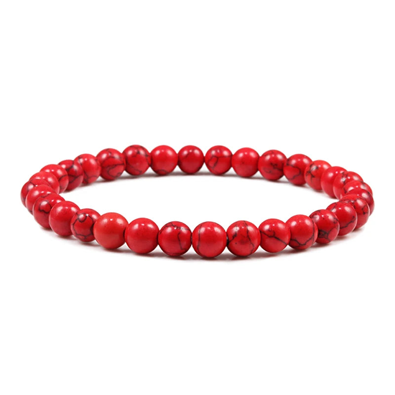 Natural Stone 6/8/10mm Beads Tiger Eye Bracelet Classic Men Women Buddha Black Lava Bracelets Minimalist Yoga Meditation Jewelry - Madeinsea©
