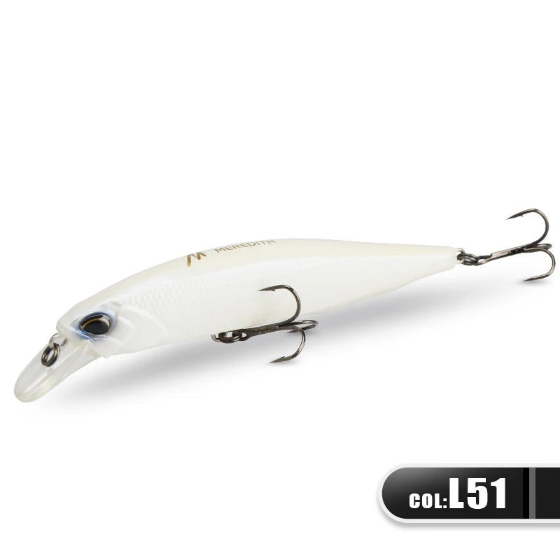 MEREDITH JERK MINNOW 100F 14g  Floating Wobbler Fishing Lure 24Color Minnow Lure Hard Bait Quality Professional Depth0.8-1.0m - Madeinsea©