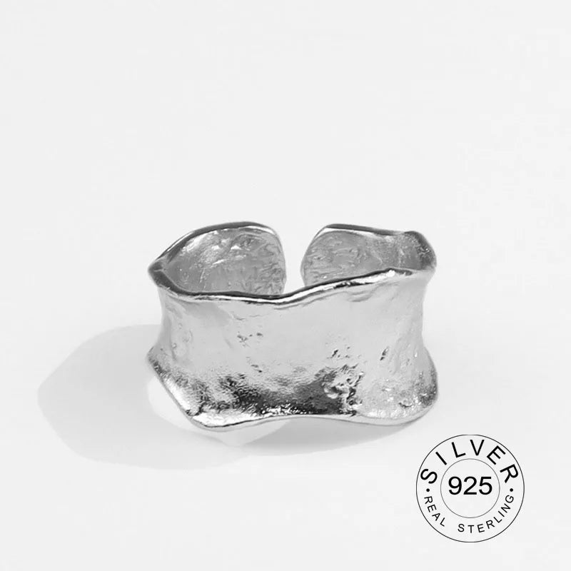 Real 925 Sterling Silver Rings For Women vintage zircon open round Engagement Rings Silver 925 Jewelry Anillos Mujer