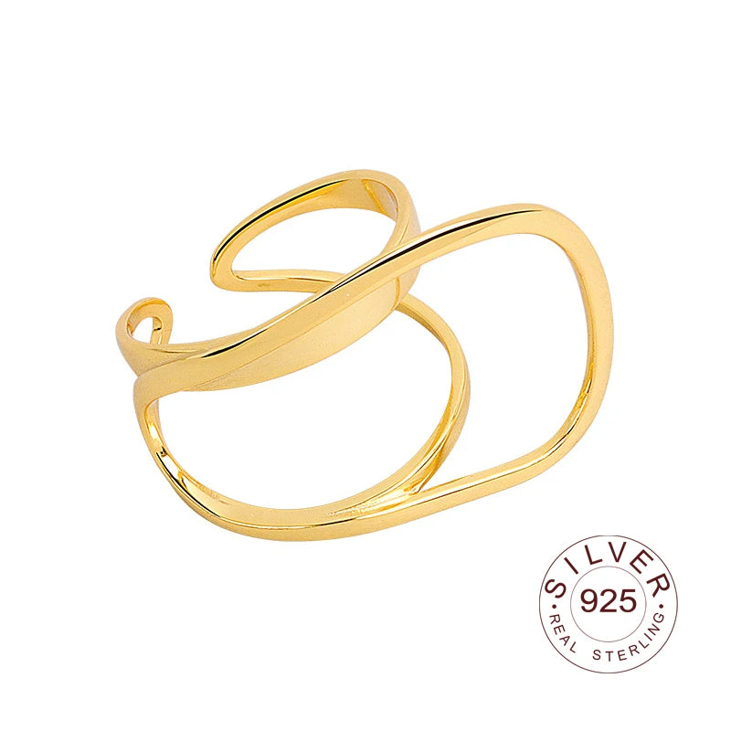 Bague en argent sterling 925, nouvelle bague simple en forme d'œil de fleur, couleur or, style rétro, effet vieilli, faite à la main, bijoux fins et tendance