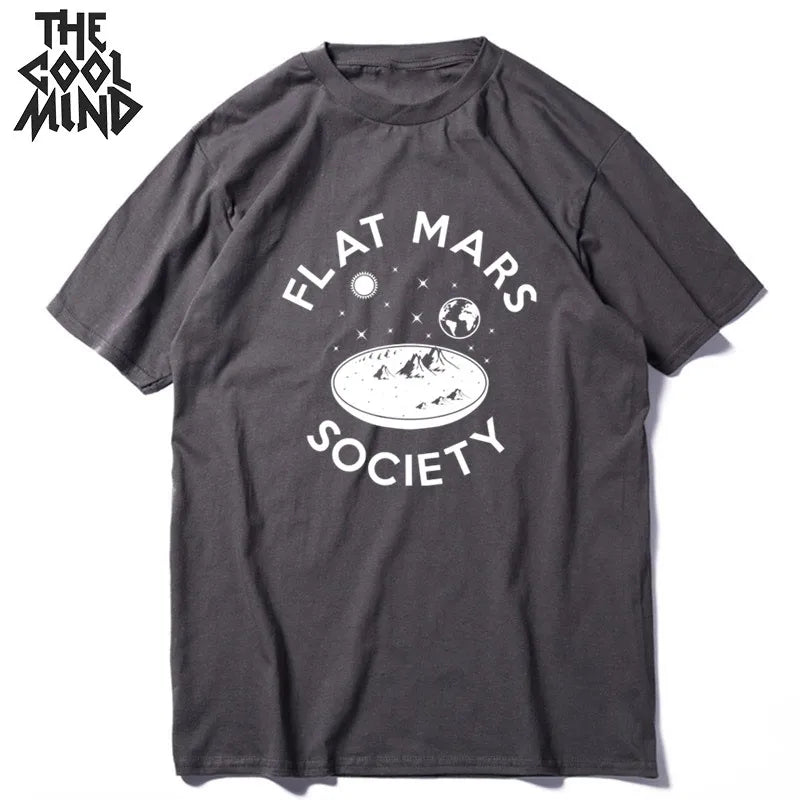 COOLMIND 100% Baumwolle Mond Druck Männer T-Shirt Casual Sommer Kurzarm Männer T-shirt Lose t-shirt Männlichen T-shirts Mo0154