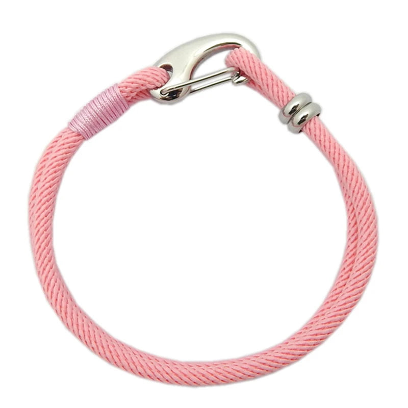 MKENDN Men Nautical Style Lobster Clasp Bracelet Outdoor Camping Rescue Emergency Rope Couple Bracelets Jewellry For Women Gifts