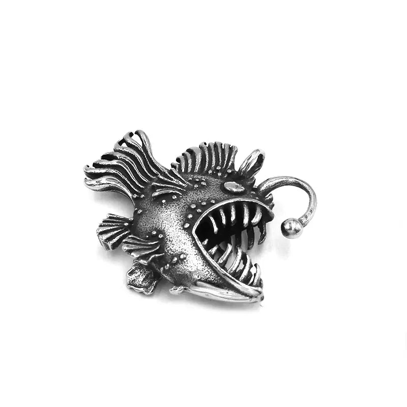 Pendentif poisson Koi tendance en acier inoxydable, bijoux océan baleine dauphin poisson rouge requin pieuvre lanterne poisson pendentif homme SWP0577A